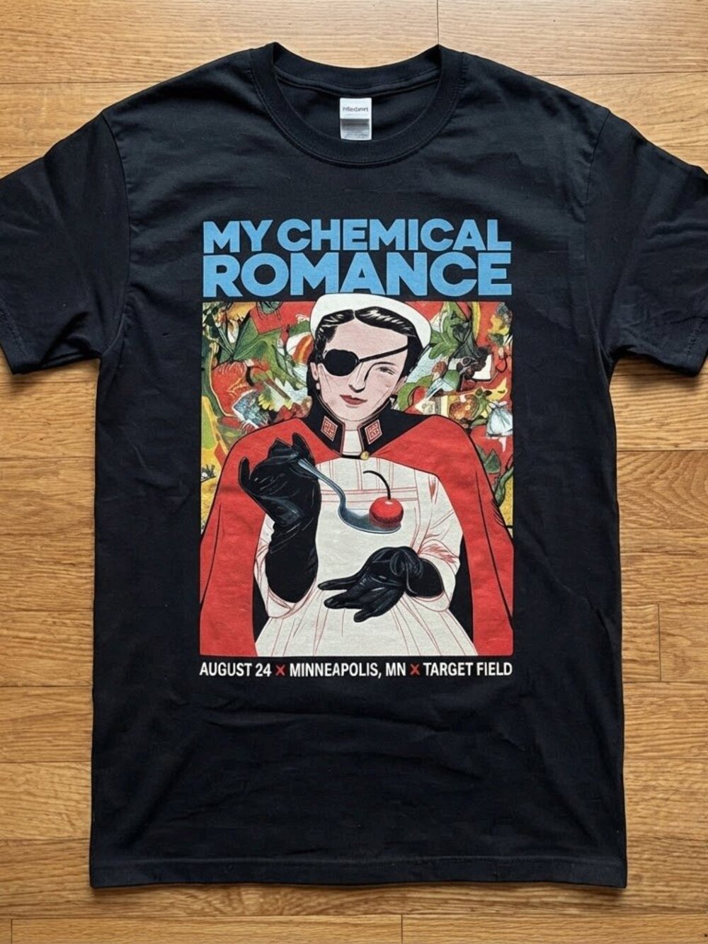 My Chemical Romance Minneapolis Target Field August 24 Black T-Shirt S-4XL